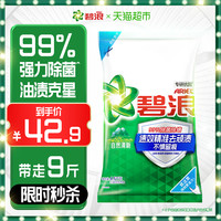 碧浪 RIEL 碧浪 洗衣粉9斤除菌去渍持久留香非皂粉大袋家庭装深层去污清新香