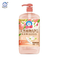 白猫 天然植物APG洗洁精1.15kg 蜜桃乌龙香型