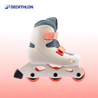 移动端、京东百亿补贴：迪卡侬 DECATHLON 儿童轮滑鞋可调节易穿脱舒适稳定溜冰鞋体育课必备5014593