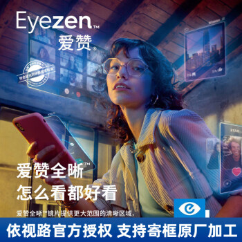 依视路 爱赞全晰钻晶膜致 1.74（定制片2片）