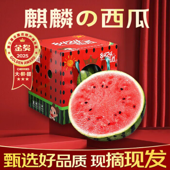 春福乐 8424麒麟西瓜 净重5-6斤