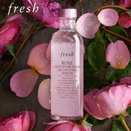 移动端、京东百亿补贴：fresh 馥蕾诗 玫瑰润泽密集保湿双萃精华100ml双支装生日礼物送女友