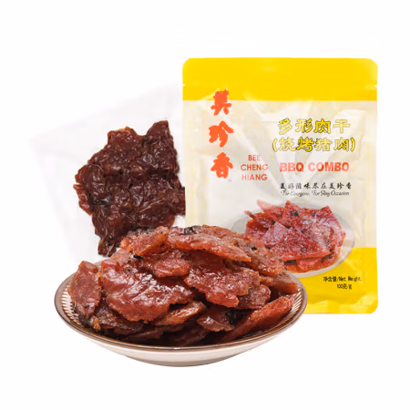 BEE CHENG HIANG 美珍香 多形肉干 烧烤猪肉 100g