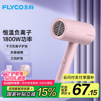 飞科 FH6278 千万负离子电吹风机 1800W