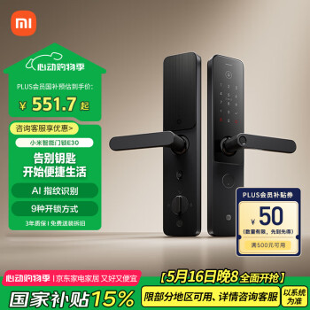 小米 Xiaomi XMZNMST10LK 智能门锁 E30