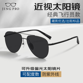 镜邦 JingPro 1.67近视太阳镜(含散光)+时尚GM大框多款可选