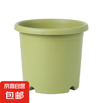 Deepot 花大爷 四季花盆 控根透气加厚树脂塑料花盆 24CM 草绿色