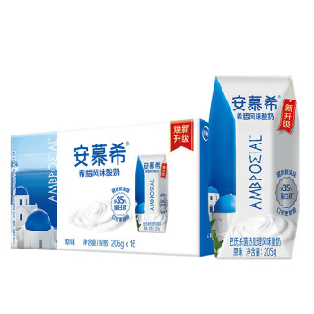 安慕希 yili 伊利 国产希腊风味酸奶 205g*16盒